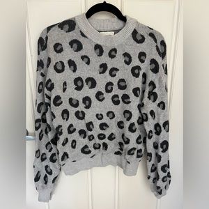 Abercrombie Cheetah Print Sweater